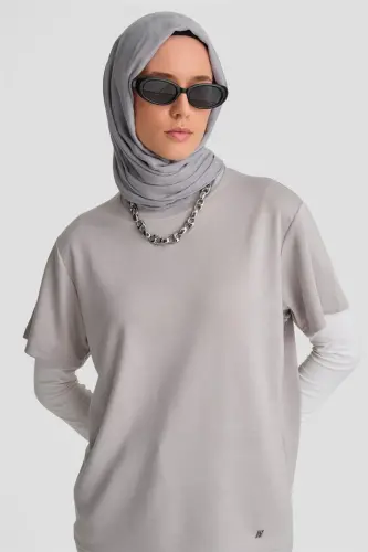 Armine T-shirt Ortd9033 Grey - 3