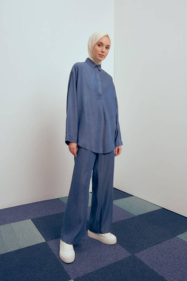 Armine Tencel Trousers 24YD3408 Blue - 1