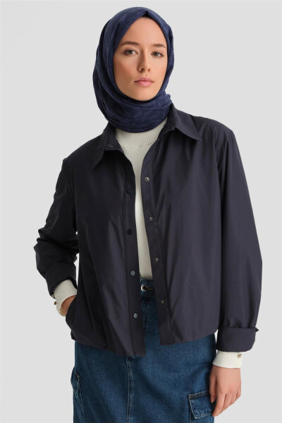 Armine Thin Foldable Jacket 24k5717 Navy - 10