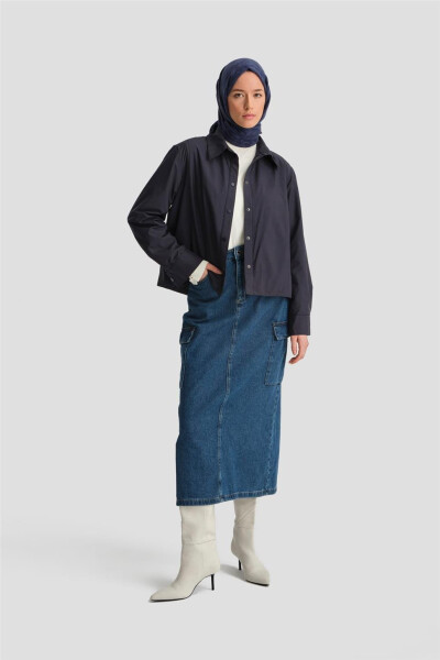 Armine Thin Foldable Jacket 24k5717 Navy - ARMINE