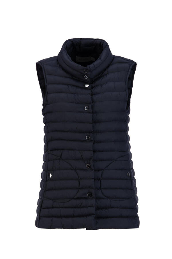 Armine Thin Quilted Vest 24KD7526 Black - 1