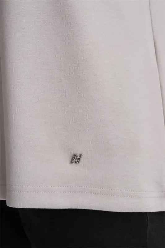 Armine Tişört Ortd9033 Gri - 4