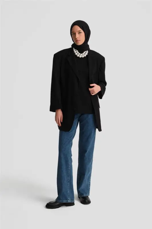 Armine Tişört Ortd9033 Siyah - 2