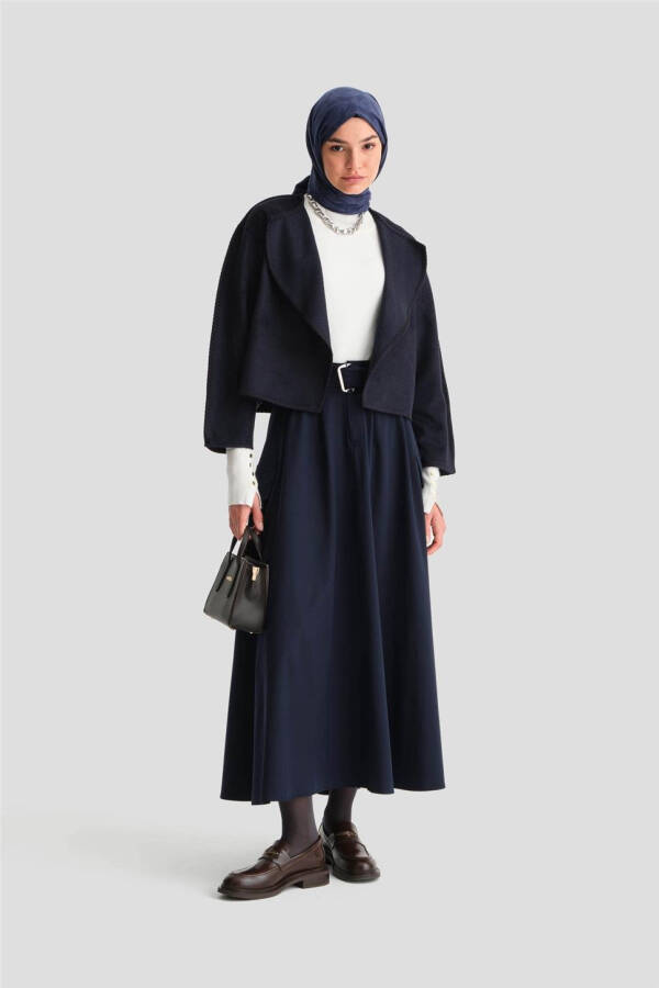 Armine To'qilgan Ko'ylagi 24K5715 Ko'k - 1