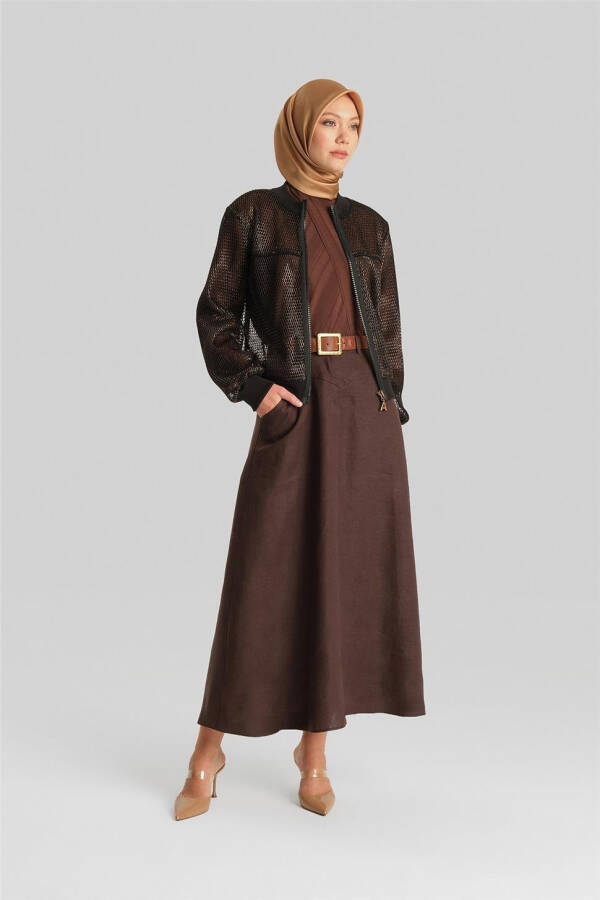 Armine To'rli Oltin Effektli Ko'ylagi 24Y5509 Qora - 7