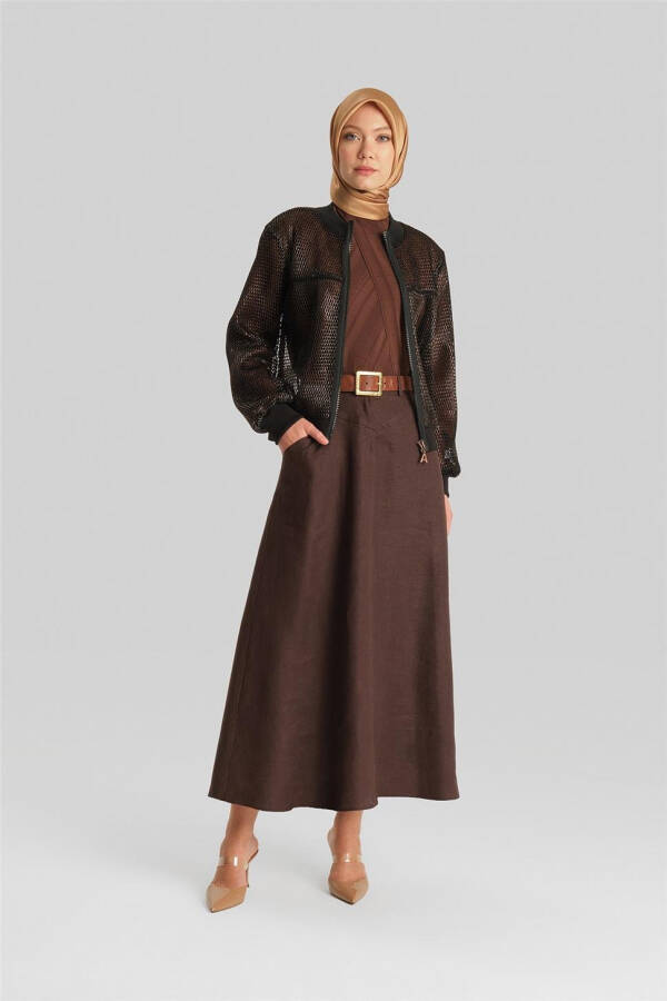 Armine To'rli Oltin Effektli Ko'ylagi 24Y5509 Qora - 8