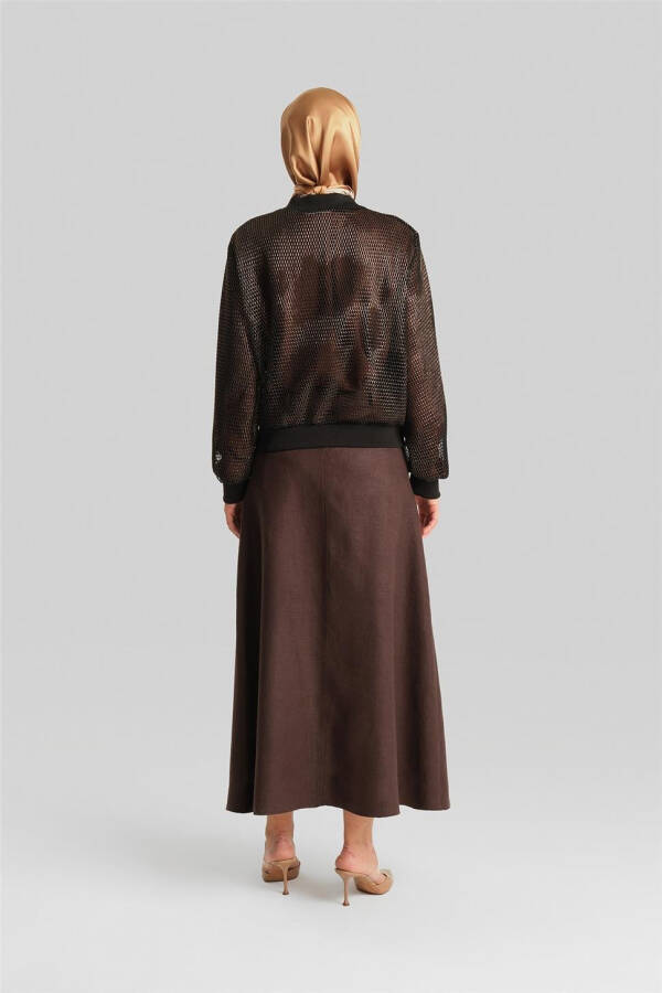 Armine To'rli Oltin Effektli Ko'ylagi 24Y5509 Qora - 12