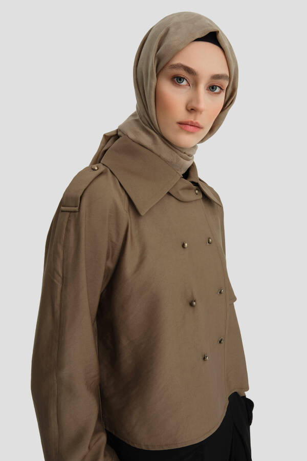 Armine Trench Ceket 24K3604 Haki - 2