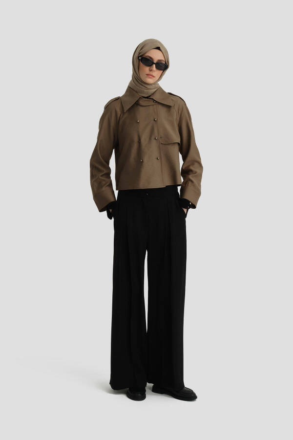 Armine Trench Ceket 24K3604 Haki - 3