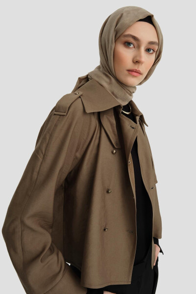 Armine Trench Ceket 24K3604 Haki - 4
