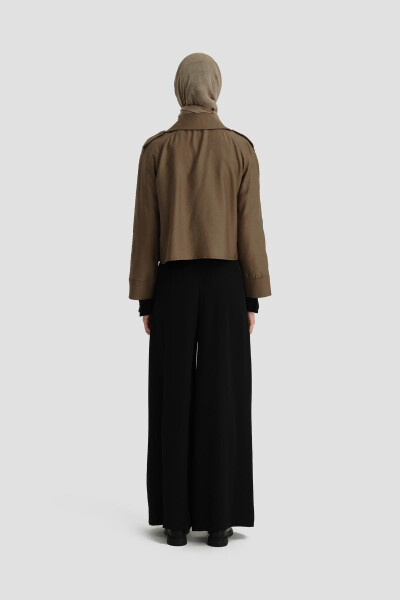Armine Trench Ceket 24K3604 Haki - 5