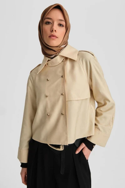 Armine Trench Coat 24K3604 Moonstone - 15