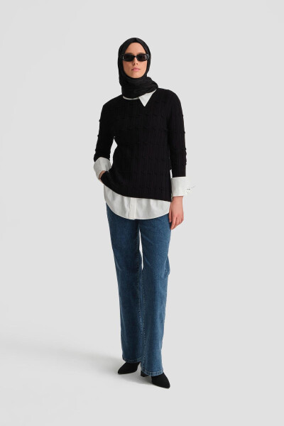 Armine Triko Tunik 25KD2803 Siyah - 7