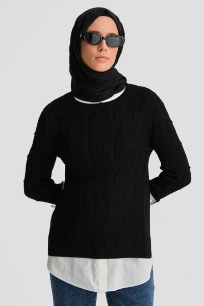 Armine Triko Tunik 25KD2803 Siyah - 8