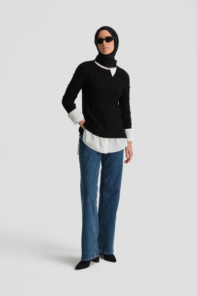 Armine Triko Tunik 25KD2803 Siyah - ARMINE
