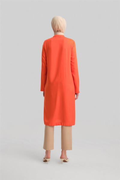 Armine Tunic, Medium size (42-17), Coral color. - 6