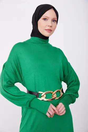 Armine Tunik Elbise 23Kd4249 Çimen Yeşili - 3