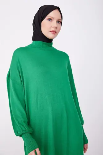 Armine Tunik Elbise 23Kd4249 Çimen Yeşili - 4