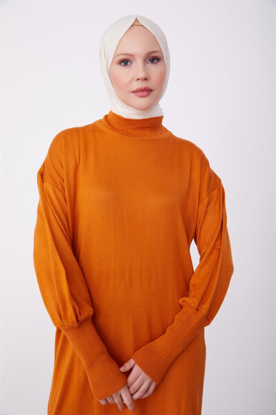 Armine Tunik Elbise 23Kd4249 Yanık Oranj - 3