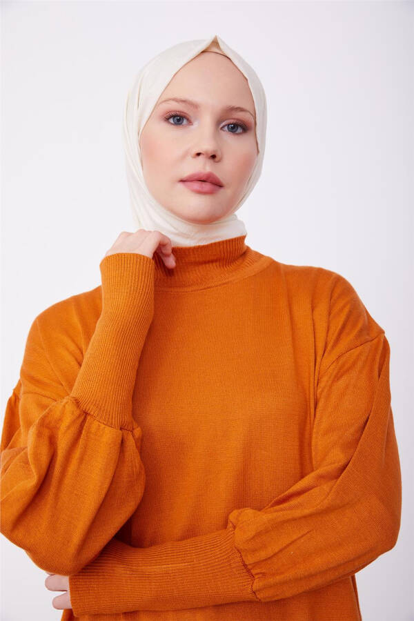 Armine Tunik Elbise 23Kd4249 Yanık Oranj - 4