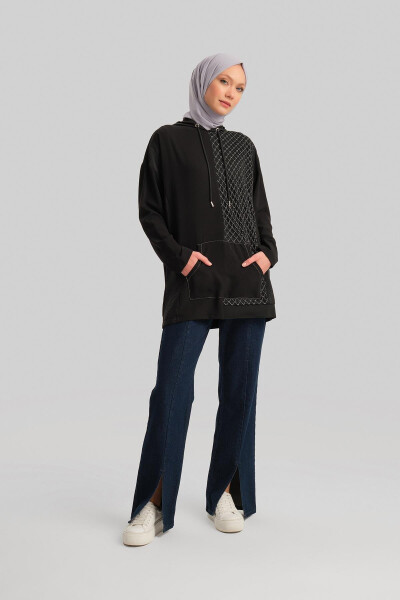 Armine Tunika 24Yd4403 Qora - 7