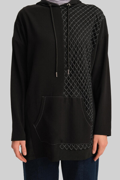 Armine Tunika 24Yd4403 Qora - 9