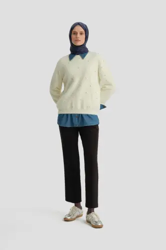 Armine Ütü İzli Pantolon 24K2710 Siyah - 3