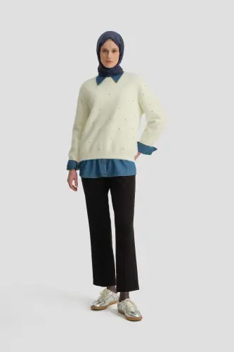 Armine Ütü İzli Pantolon 24K2710 Siyah - 4