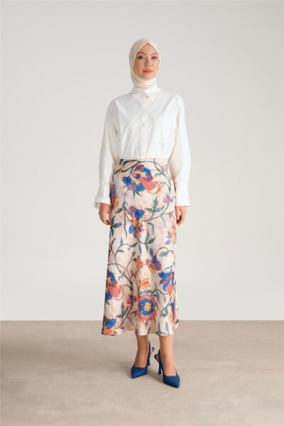 Armine Verev Cut Skirt 24Y1611 Beige - ARMINE (1)