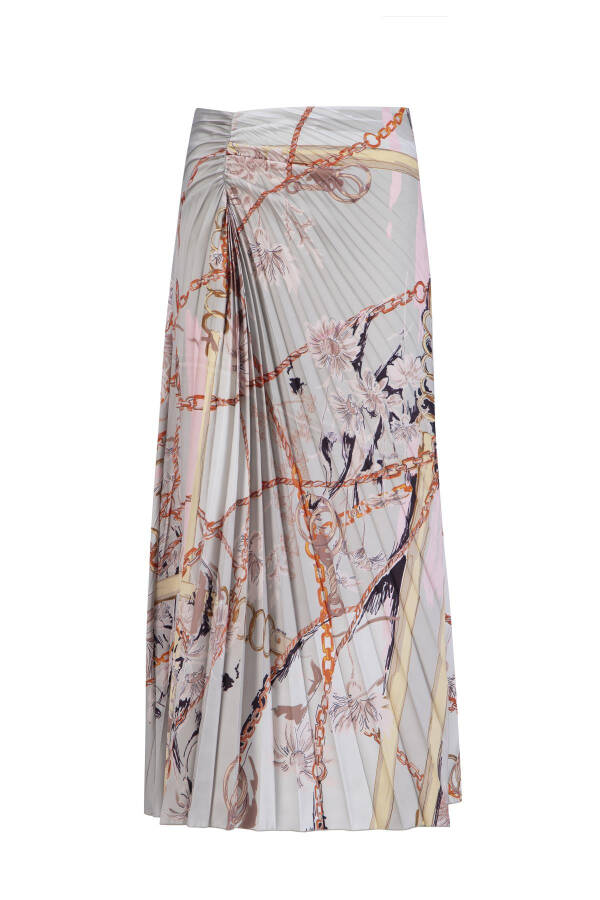 Armine Vertical Pleated Pattern Skirt 24K1711 Hazel - 15