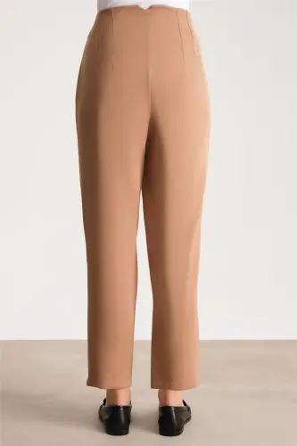 Armine Высокая Талия Морковь Брюки Ort2518 Camel - 7