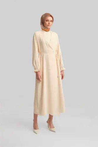 Armine Wrap Dress Ort9230 Moonstone - 3