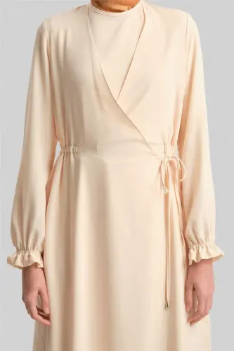 Armine Wrap Dress Ort9230 Moonstone - 5
