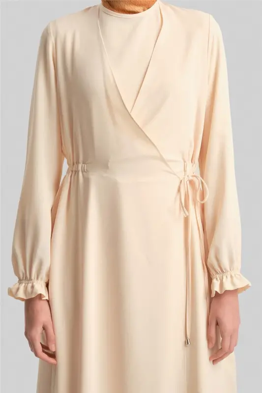Armine Wrap Dress Ort9230 Moonstone - 5