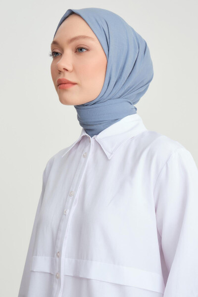 Armine Yengli Tafsilotli Ko'ylak ORT3441 Oq - 4