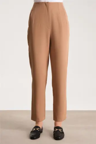 Armine Yüksek Bel Havuç Pantolon Ort2518 Camel - 4