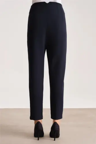Armine Yüksek Bel Havuç Pantolon Ort2518 Lacivert - 6