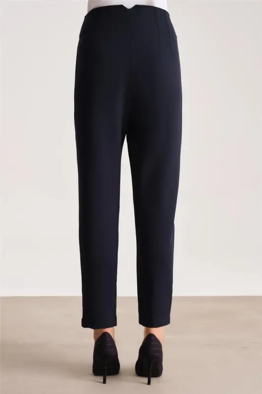 Armine Yüksek Bel Havuç Pantolon Ort2518 Lacivert - 6