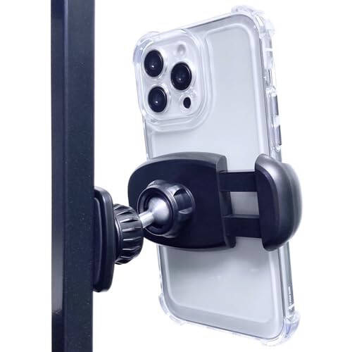 ARMOLABX Gym Magnetic Phone Holder Mount Attach to Metal Surface, [Big Phones & Thick Cases Friendly] Magnetic Phone Holder for Gym Workout Record Compatible with All Smartphones - 5