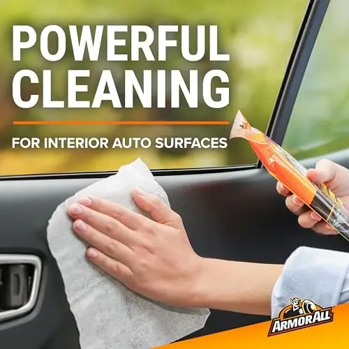 Armor All Car Interior Cleaner Wipes, Interior Cleaning Wipes for Cars, Trucks, Motorcycles, 60 Each - 3