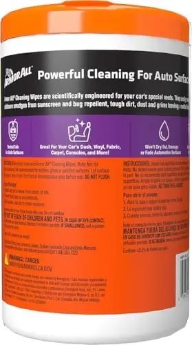 Armor All Car Cleaning Wipes, Wipes for Car Interior and Car-Exterior, 90-Wipes Each (Pack of 6) - ARMORED AUTO GROUP SALES INC (1)