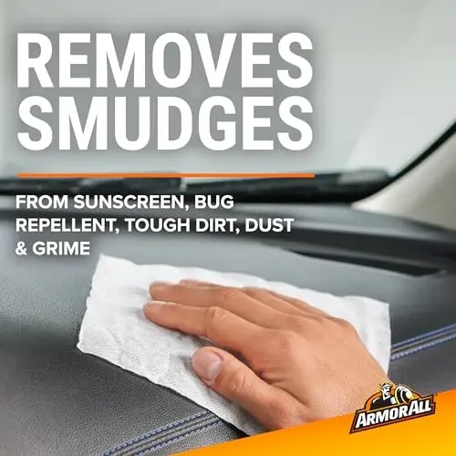 Armor All Interior Car Cleaning Wipes , Car Wipes for Dirt and Dust, 60 Count Each, 6 Pack - 6