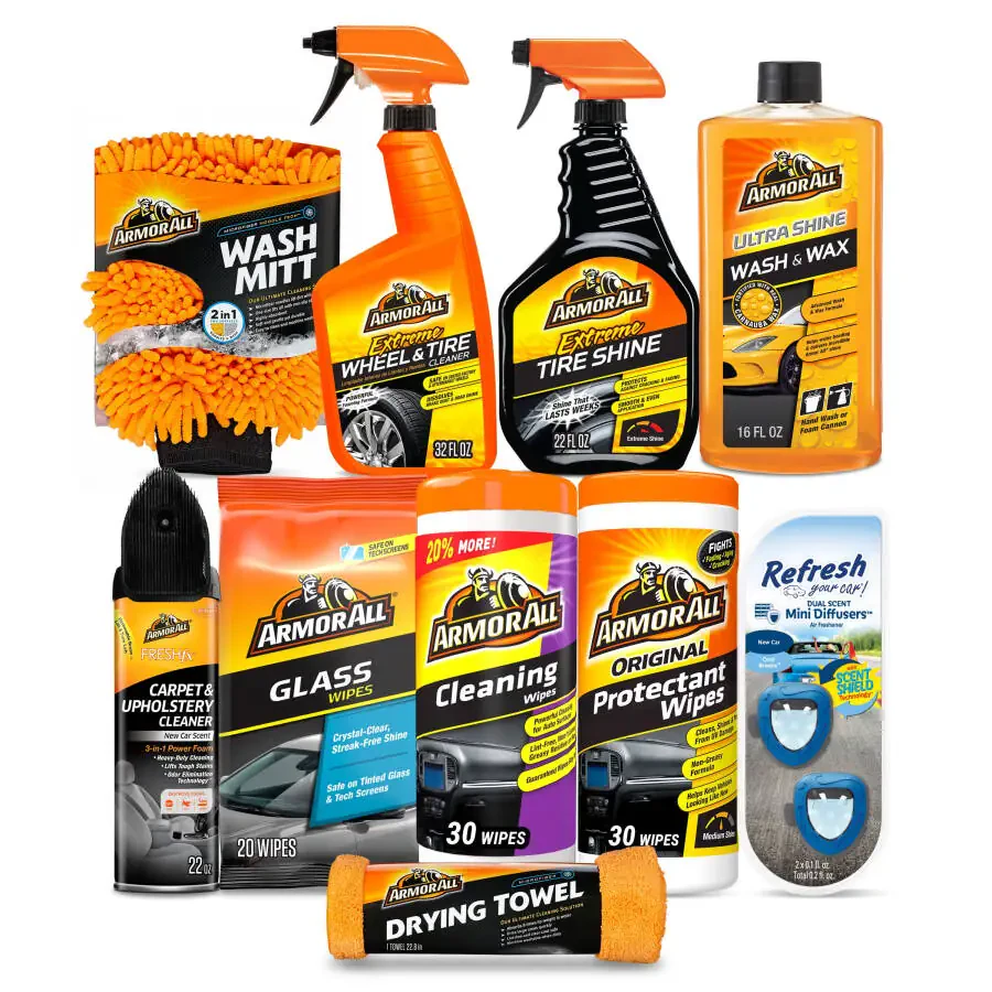 Armor All Superior Car Care Cleaning and Wash Kit - 10 Piece Set - 1