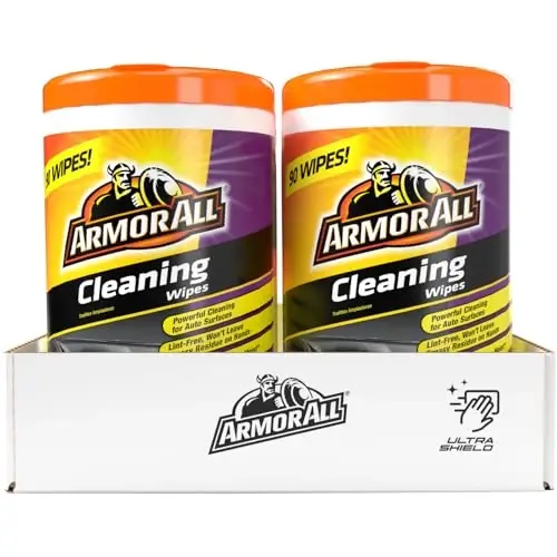 Armor All Ultra Shield + Ceramic Cleaning Wipes by Armor All, Car Interior Cleaner Wipes with Stain-Repelling Technology, 90 Count (Pack of 6) - 3