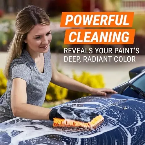 Armor All Ultra Shine avtomobil yuvish va mumsimon moddasi to'plami, har biri 64 Fl Oz + Armor All Tire Foam, avtomobillar, yuk mashinalari, mototsikllar uchun g'ildirak tozalash spreyi - 4