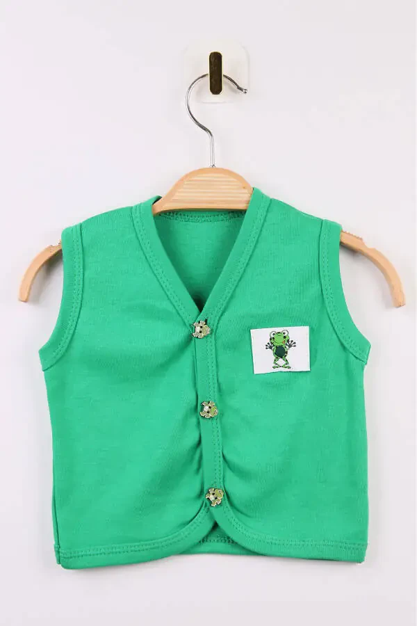 Armored Baby Vest, 100% organic cotton, soft texture. Seasonal, unisex vest. - 1