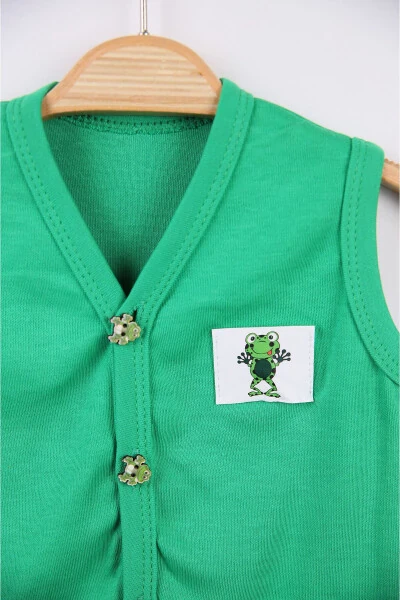 Armored Baby Vest, 100% organic cotton, soft texture. Seasonal, unisex vest. - 2