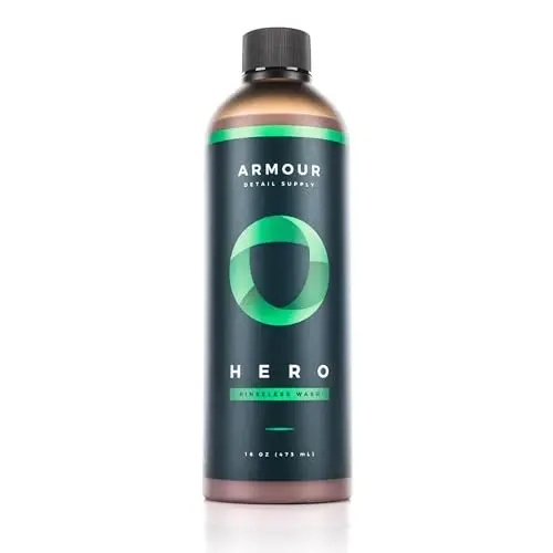 Armour Detail Supply HERO Rinseless Car Wash - Eco-Friendly Alternative to Soap Car Washes, Safe on all Vehicles, Deep Cleaning - 16 Oz - 1