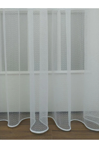 Armure Plain Tulle Curtain Without Pleats - 3