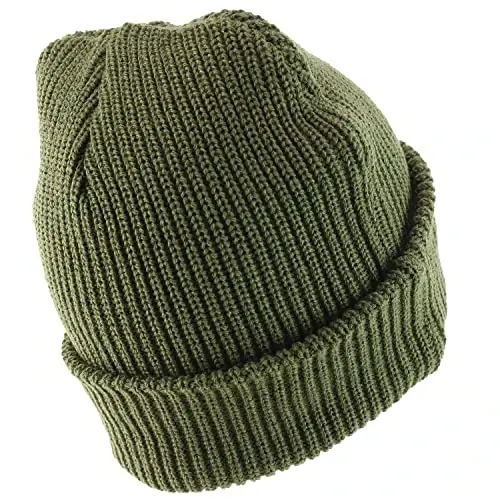 Armycrew 100% Akril O'lchamdagi XXL Qalin GI Soat Qalpog'i Qovurg'ali Trikotaj Beanie Shlyapa - 2
